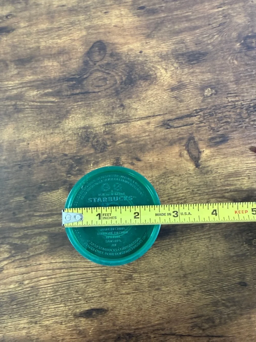 NWT Starbucks Iridescent Green Tumbler with Pink Straw and Black Lid, 14 Oz